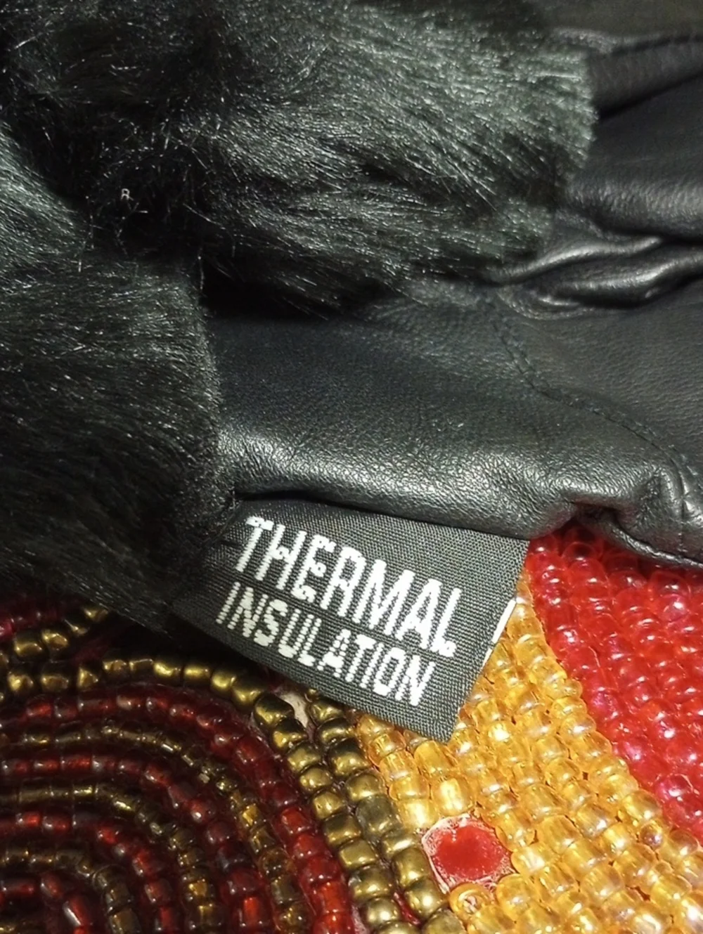Leather Insulated Gloves Size Medium